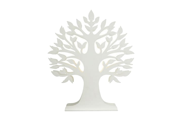Pöytävalaisin Puud 31 cm Valkoinen - Oriva - Valaistus - Sisävalaistus & lamput - Pöytävalaisimet