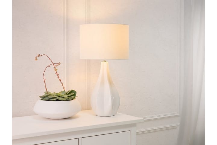 Pöytävalaisin Santee 32 cm - Valkoinen - Valaistus - Sisävalaistus & lamput - Pöytävalaisimet