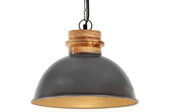 Teollinen riippuvalaisin harmaa pyöreä 32 cm E27 - Harmaa - Valaistus - Sisävalaistus & lamput - Pöytävalaisimet