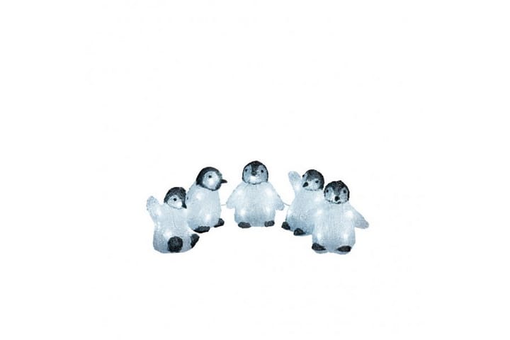 Pingviinin poikaset Akryyli 5 kpl LED Musta/Valkoinen - Konstsmide - Valaistus - Sisävalaistus & lamput - Tunnelmavalaistus