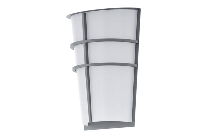 Seinävalaisin Breganzo 18 cm LED 2 lamppua Hopea/Valkoinen - Eglo - Valaistus - Ulkovalaistus - Julkisivuvalaistus
