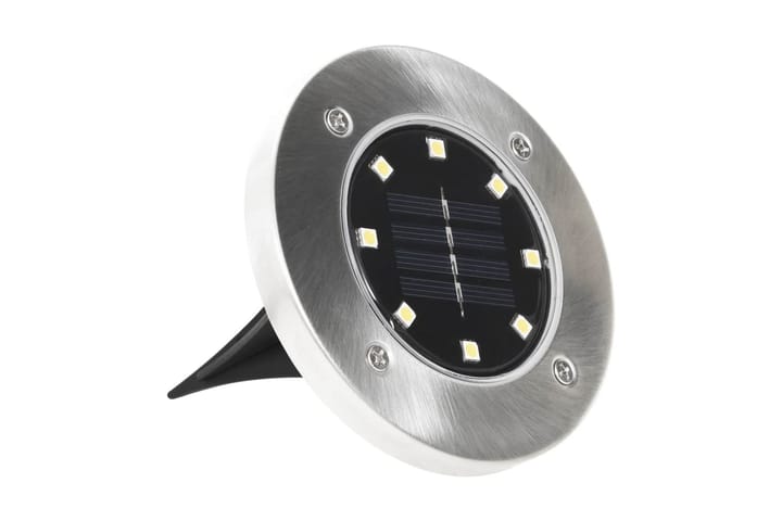 Aurinkoenergia maavalaisimet 8 kpl LED valkoinen - Valkoinen - Valaistus - Ulkovalaistus - Maavalaistus