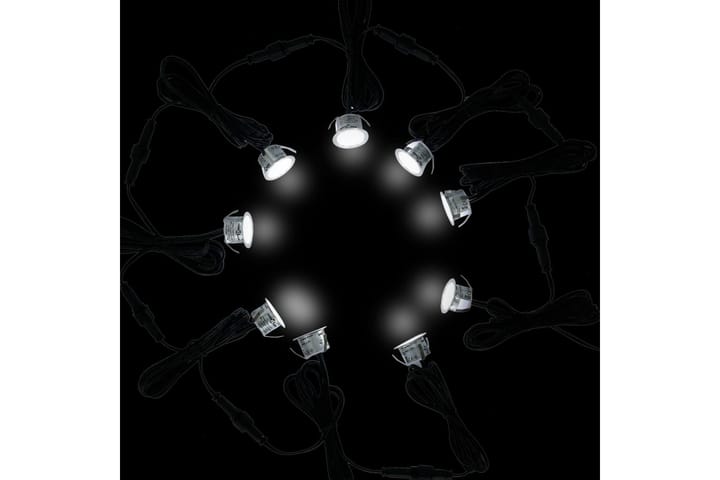 LED-maavalaisimet 10 kpl kylmä valkoinen - Valaistus - Ulkovalaistus - Maavalaistus
