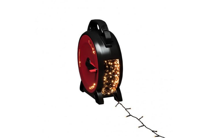 Johtokela valoilla 800 Lämminvalkoinen LED Musta/Punainen - Konstsmide - Puutarhakalusteet - Parveke - Parvekkeen valaistus