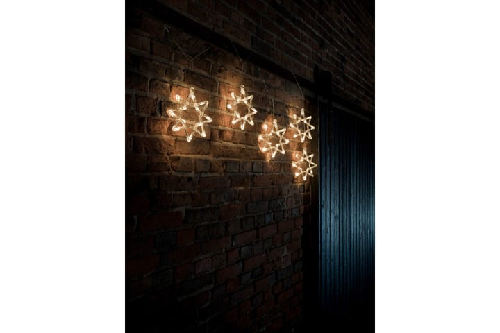 Tähdet 5 kpl Akryyli LED Läpinäkyvä - Konstsmide - Puutarhakalusteet - Parveke - Parvekkeen valaistus